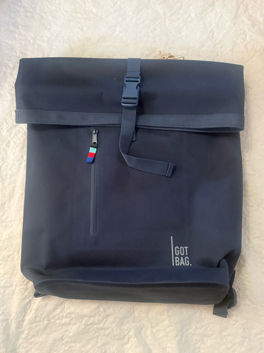 GOT BAG Navy Roll-Top Backpack for Men